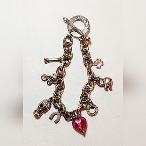 Silver .925 charm bracelet by Thomas Pink